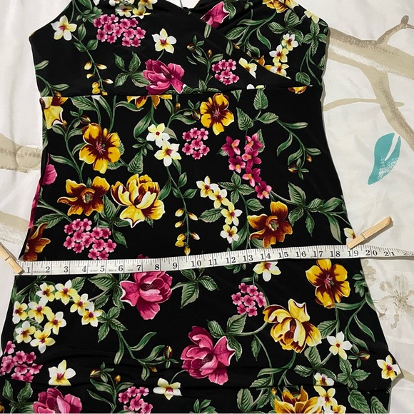 White House Black Market Black Floral Maxi Dress - Picture 8 of 16